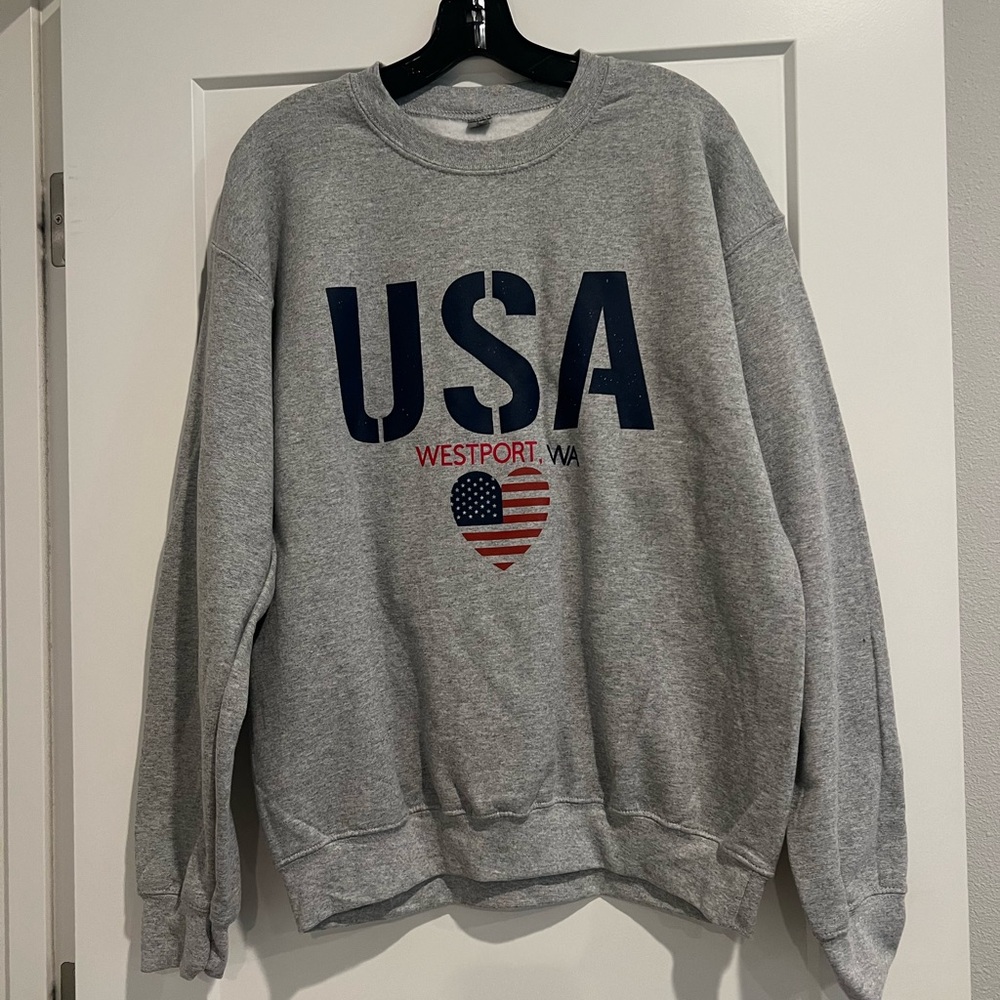Oversized USA Crew Neck